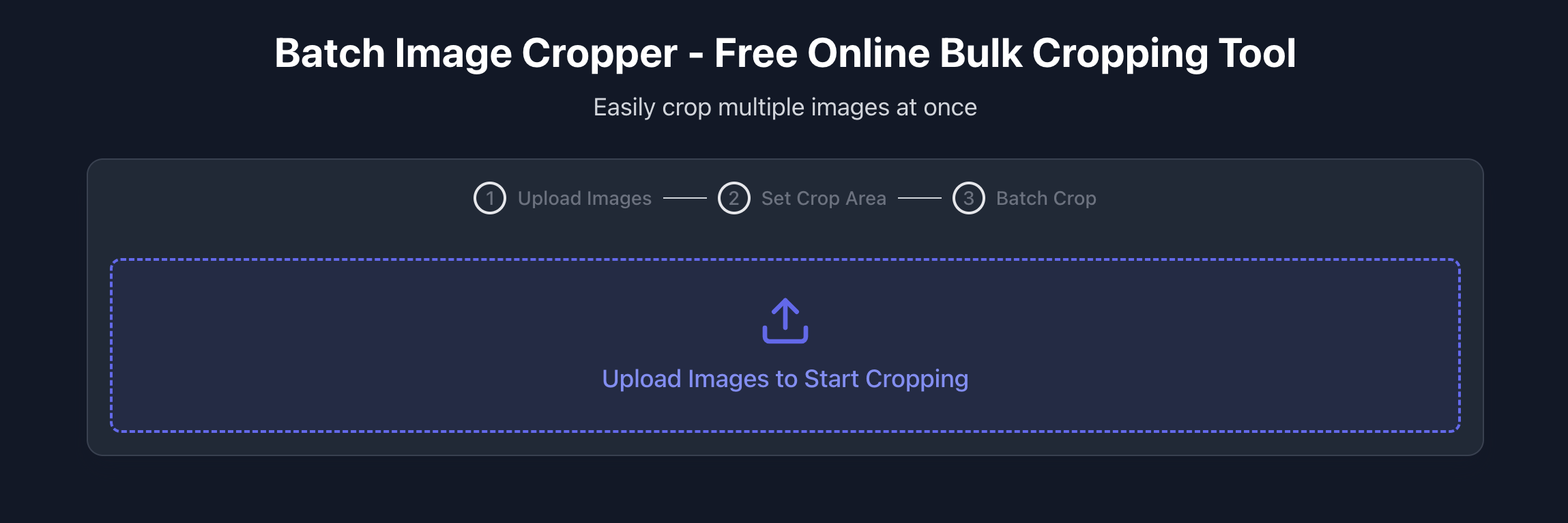 Upload images interface